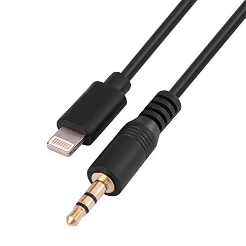 Terisass Universal Car Music Interface Aux Cable Aux Cord 8-pin Lightning Premium Plastic Metal Material Compatible with iOS 10.2 and Earlier iOS Version AUX USB Cable for Hyundai Kia
