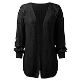 ADJHDFH Chunky Knit Sweater Women Cover Up Cardigan