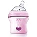 Chicco NaturalFit Colorific Bottle 2-Pack 0m+ Slow Flow, Pink