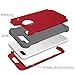 AOKER iPhone 7 Plus Case, Bumper Case Shock Absorbing Hard Hybrid Slim Thin Cute Cover [Scratch Proof] Plastic Shell + TPU Rubber Inner for iPhone 7 Plus 5.5 Inch (2016) (Red Grey)
