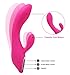 G-Spot Rabbit Vibrator Clitoris Stimulator - Adorime Silicone Vaginal Anal Dildo Massager for Women Maturbation, Powerful Waterproof Rechargeable Adult Sex Toys for Couples Sex Things
