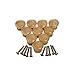 Bezall 10pcs 24mm Natural Wooden Cabinet Drawer Cupboard Wardrobe Door Knobs Pull Handle Furniture Hardware