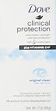 Dove Clinical Protection Antiperspirant & Deodorant Solid, Original Clean 1.7 oz (48 g) by Unilever