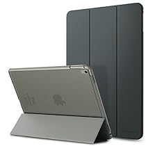 MoKo Case for iPad Pro 9.7 - Ultra Slim Lightweight Smart-shell Stand Cover with Translucent Frosted Back Protector for Apple iPad Pro 9.7 Inch 2016 Release Tablet, Space GRAY (with Auto Wake / Sleep)