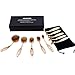 NEXGADGET 10pcs Professional Oval Toothbrush Makeup Brushes Set Foundation Contour Powder Blush Eyeliner Blending Brush New Fashionable Super Soft Cosmetic Brushes Tool Set with Box(Gold)