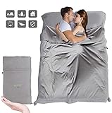 STFLY Sleeping Bag Liner Cocoon Camping Sheet Lightweight Breathable Cotton Adult Sleep Sack Ideal for Traveling, Hostels, Hiking, Camping & Backpacking