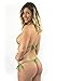 Lena Style Women's Green Sheer Micro Bikini G String Swimsuit Extreme