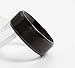 Couples 8mm Wedding Bands, Stainless Steel Ring, Mens Black Rings Womens, Size 10.5