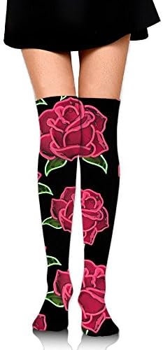 Bright Rose Women's &amp; Baby Girl's 3D Print Knee High Socks Crew Long Socks Comfort Knee High Cotton Socks