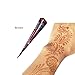 Temporary Tattoo Kit, 4 Color 4 Tube Black White Red Brown Paste Cone India Body Art Painting Drawing with 6 x adhesive Stencil