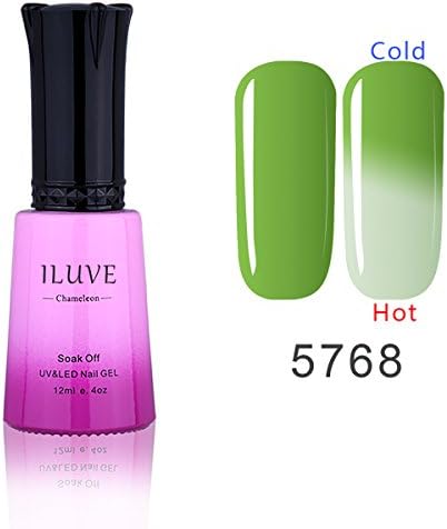 iLuve Long Lasting Soak Off Chameleon Temperature Colour Change Nail Polish with 72 Colors Choices | 1 bottle with 12ml UV Gel Polish of Color #5768