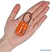 TravelMore 10 Pack TSA Approved Travel Combination Cable Luggage Locks for Suitcases - Orange