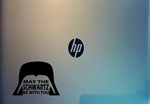 Southern Fried Decals 6" X 4.5" May The Schwartz Be with You Black Vinyl DIE Cut Decal for Your Car, Truck, Laptop, Window