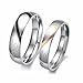 U2U® Jewelry Stainless Steel 0109 Engraved Couples Engagement 
