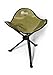 EARTH “EASY-SEAT” CAMP STOOL w/ STEEL LEGS, COMFORTABLE NYLON FABRIC, 3-LEGGED OUTDOOR FISHING STOOL, SIT ANYWHERE!thumb 2