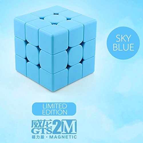 Cuberspeed moyu weilong gts2 m blue 3x3 magic cube magn…