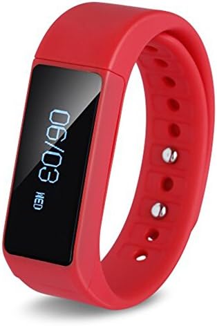 Dupad Story I5 Plus Bluetooth 4.0 OLED Screen Smart Watch Pedometer Sleep Monitor Bracelet Activity Wristband IP67 Waterproof (Red)