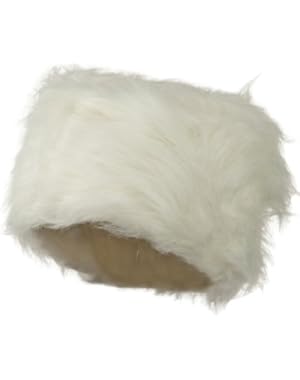 Woman's Faux Fur Bucket Hat - White W28S62B
