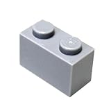 LEGO Parts and Pieces: Light Gray (Medium Stone Grey) 1x2 Brick x100