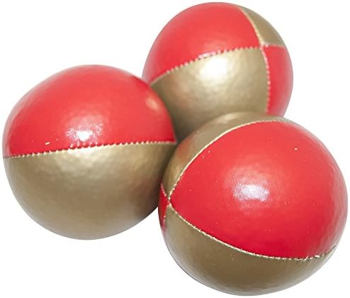 Juggling Balls Set of 3 Professional Style (gold/red)