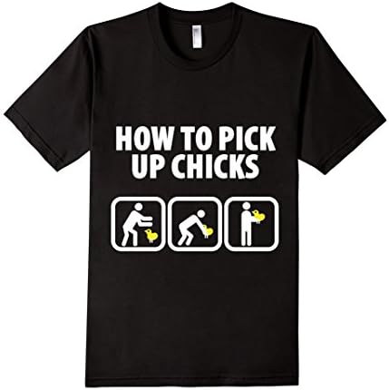 Men's EpicWear HOW TO PICK UP CHICKS Medium Black