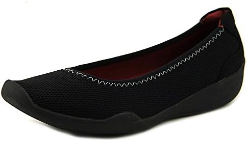 Stretchies Chloe Women US 7 W Black Flats