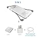 Heloideo 10000mAh Portable Charger Compact Power Bank External Battery Pack with Built-in AC Wall Plug and Micro Type-c Cables …