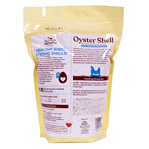 Manna Pro Crushed Oyster Shell Calcium Supplement for Laying Hens