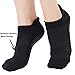 Yoga Socks for Women Non Skid Slipper Socks with Grips Barre Socks Pilates Socks for Women (black 3 pack, Women Size 6-10)