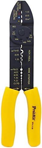 Multi-Function 9" Crimper 5 in 1 Wire Stripper Bolt Cutter Crimping Insulated Terminals Pliers