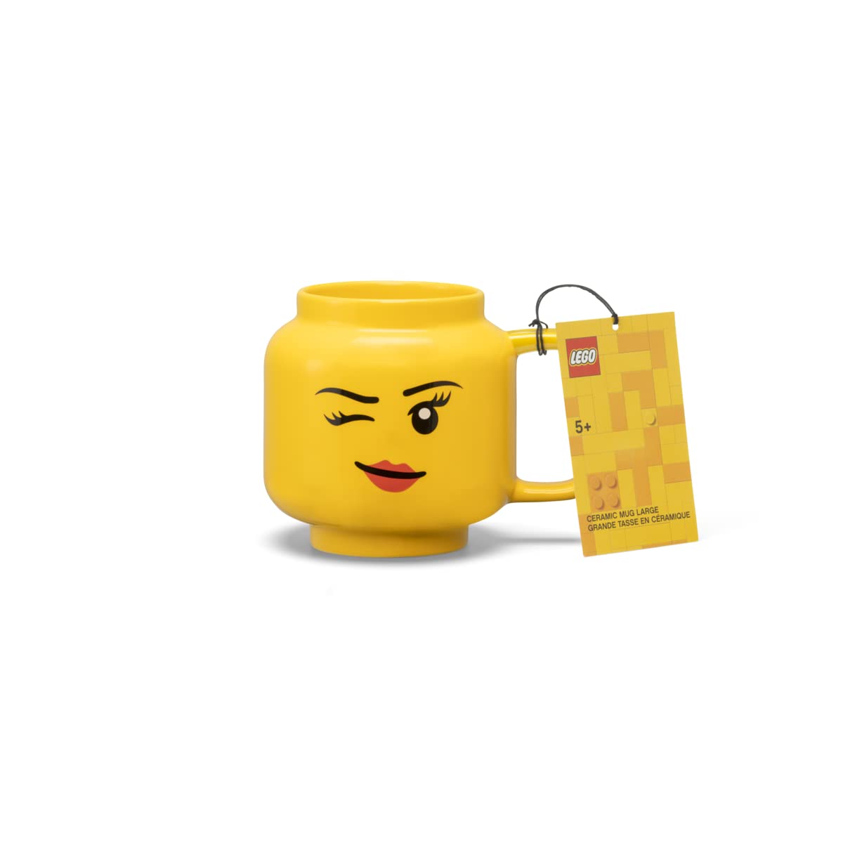 LEGO Ceramic Mug Large - Winking Girl - 530 ml | Perfect Mug Gifts for Men Mugs for Kids and Women Unique Cup for All Ages Dishwasher Safe — image 1