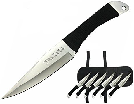 HOT DEAL 6PC 9" LARGE Throwing Knife w/ Sheath Accurate Thrower - SKYHAWK