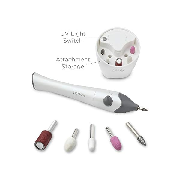 Fancii Professional Electric Manicure & Pedicure Nail File Set with Stand The Complete