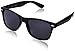 zeroUV ZV-8452n Polarized Wayfarer Sunglasses, Black, 54 mm