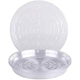 Curtis Wagner Round Clear Vinyl Plant Saucer, Pack of 10