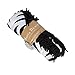 Bonita Beach Collection Round 'Roundie' Beach Towel Thick Terry Cotton with Fringe Tassels - Various Designs & Colors (The Congo Peacock (Black & White))