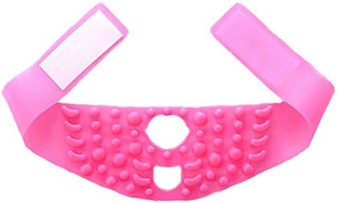 SXZHSM Facial Lifting Mask Chin Ribbon Silicone V Mask Mask Powerful Bandage V Face Artifact Small V Face Bandage Facial And Neck Lifting Pink Silicone Bandage Facial shaping mask