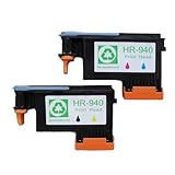 Inkcool Remanufactured for HP 940 BK/Y c4900a & HP 940 M/C c4901a printhead printer head for HP Officejet Pro 8000 8500w Printers 2PK