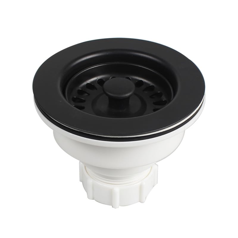 Talea 114MM Drainer for Granite or Marble Sinks 4.5 inch Kitchen Basket Strainers Black xk247c010