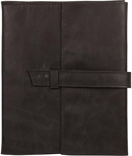 Leather Journal, Handmade, Refillable, Large Notebook for Men and Women, Black, 10 X 8.5 X 1.5 Inches