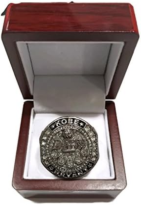 LAKERS "KOBE" BLACK MAMBA 20YRS REPLICA RING SIZE 11 W/BOX (SILVER)