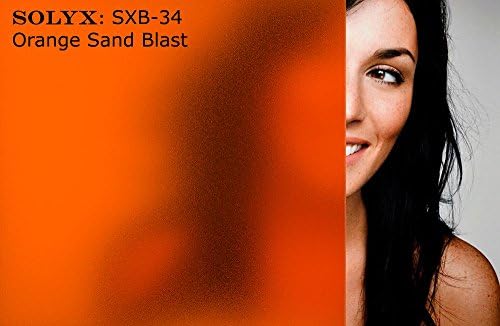 SOLYX: SXB-34 Orange Sand Blast. 48" Wide (Sold by the running foot. Order as many feet as needed, Ships as One Continuous Roll!)