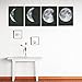 Modern Art Oil Painting Wall Sticker,Fheaven 4PCS Framed Modern Art Print on Canvas Home Wall Decor Poster Abstract The Moon