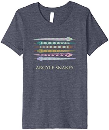 Kids Argyle Snakes Sweater Socks Scottish Diamond Pattern T-Shirt 4 Heather Blue
