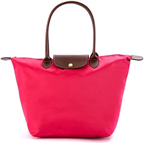 DEEZONE Women's Waterproof Foldable Tote Shoulder Bag - Rose
