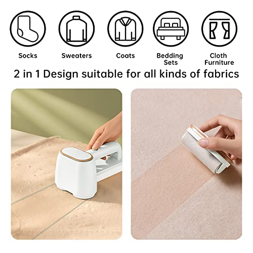 WITSJYA Dual Head Fabric Shaver, Upgraded Electric Lint Remover