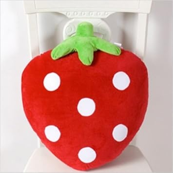 Buy Hit Plush Strawberry Pillow Bed Cushion Fabric Red Online At