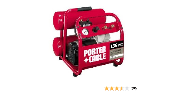 Amazon.com: porter-cable cpf23400s 3 HP, 4-Gallon Side Pila Compresor :  Herramientas y Mejoras del Hogar