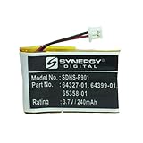 Plantronics 65358-01 Cordless Phone Battery Li-Ion, 3.7 Volt, 500 mAh - Ultra Hi-Capacity - Replacement for Plantronics 64327-01,65358-01 Wireless Headset Rechargeable Batteries Olympia Battery