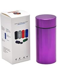 Stash Jar - Airtight Water Proof/ Smell Proof Aluminum Herb Container Bottle (PURPLE)